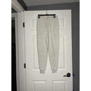 Maverick the collection Cozy Lounge jogger Pants small beige gray heathered NWT